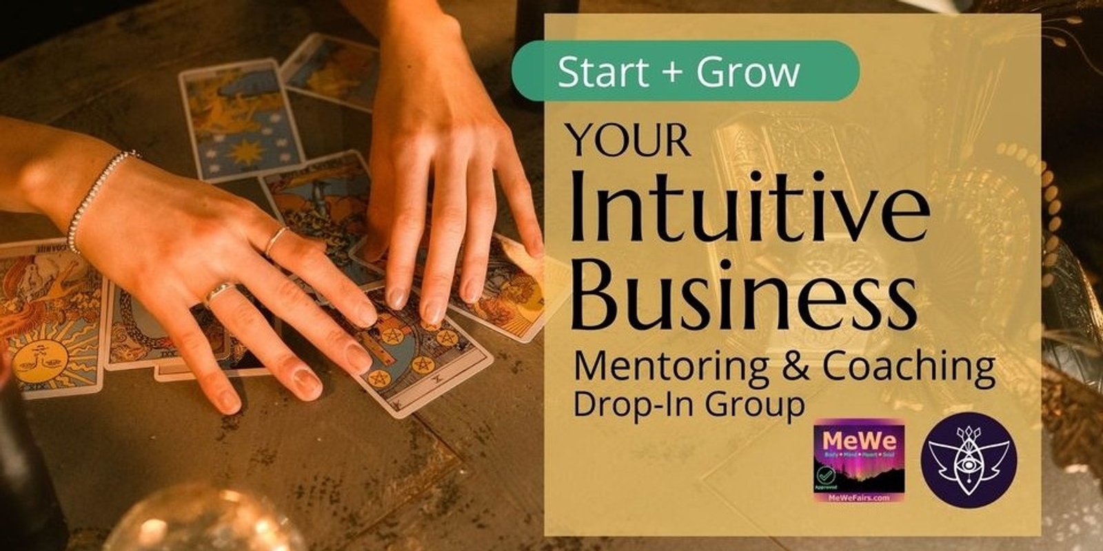 Banner image for Start/Grow Your Intuitive Business, a Mentoring & Coaching Drop-in Group with Lisa & Laureli