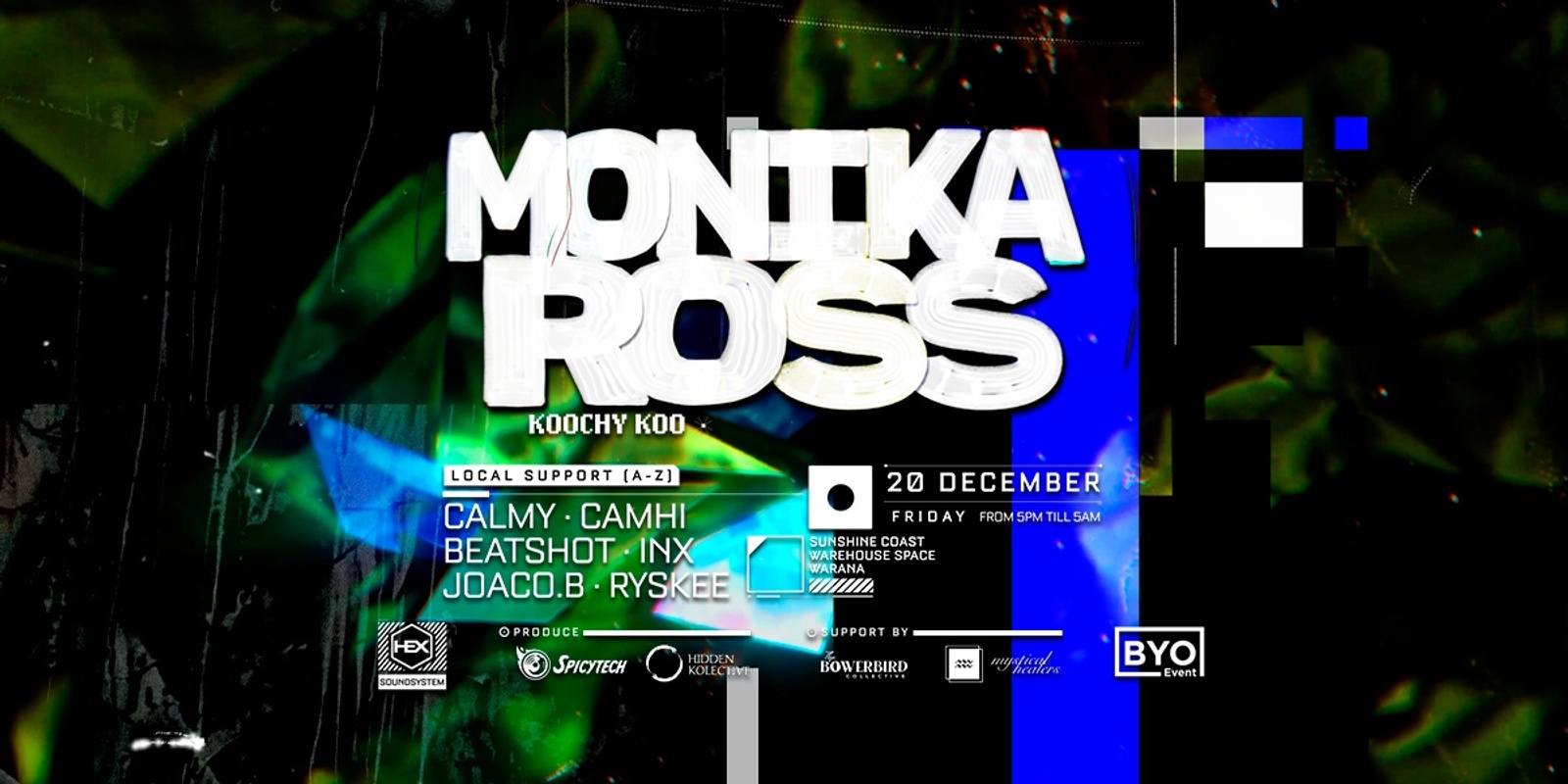 Banner image for Monika Ross - Spicytech X Hidden Kolective - Christmas Warehouse Party - Sunshine Coast