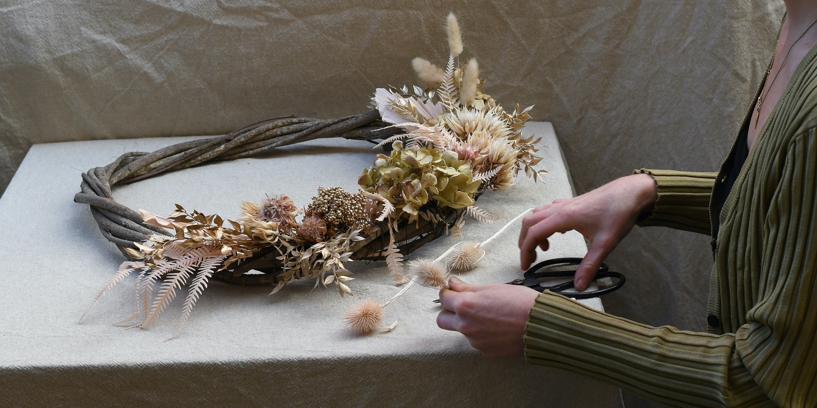 Banner image for Dried Wreath Christmas Workshop 