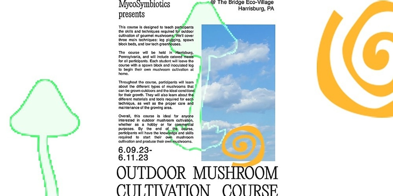 Banner image for MycoSymbiotics' Outdoor Mushroom Cultivation Course