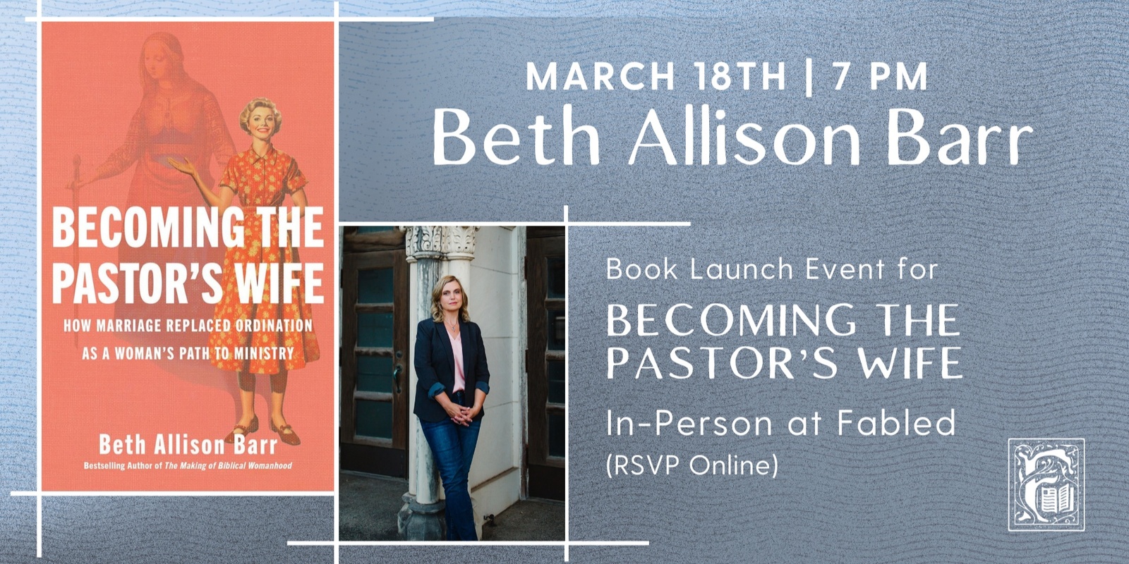 Banner image for Beth Allison Barr Discusses Becoming The Pastor's Wife