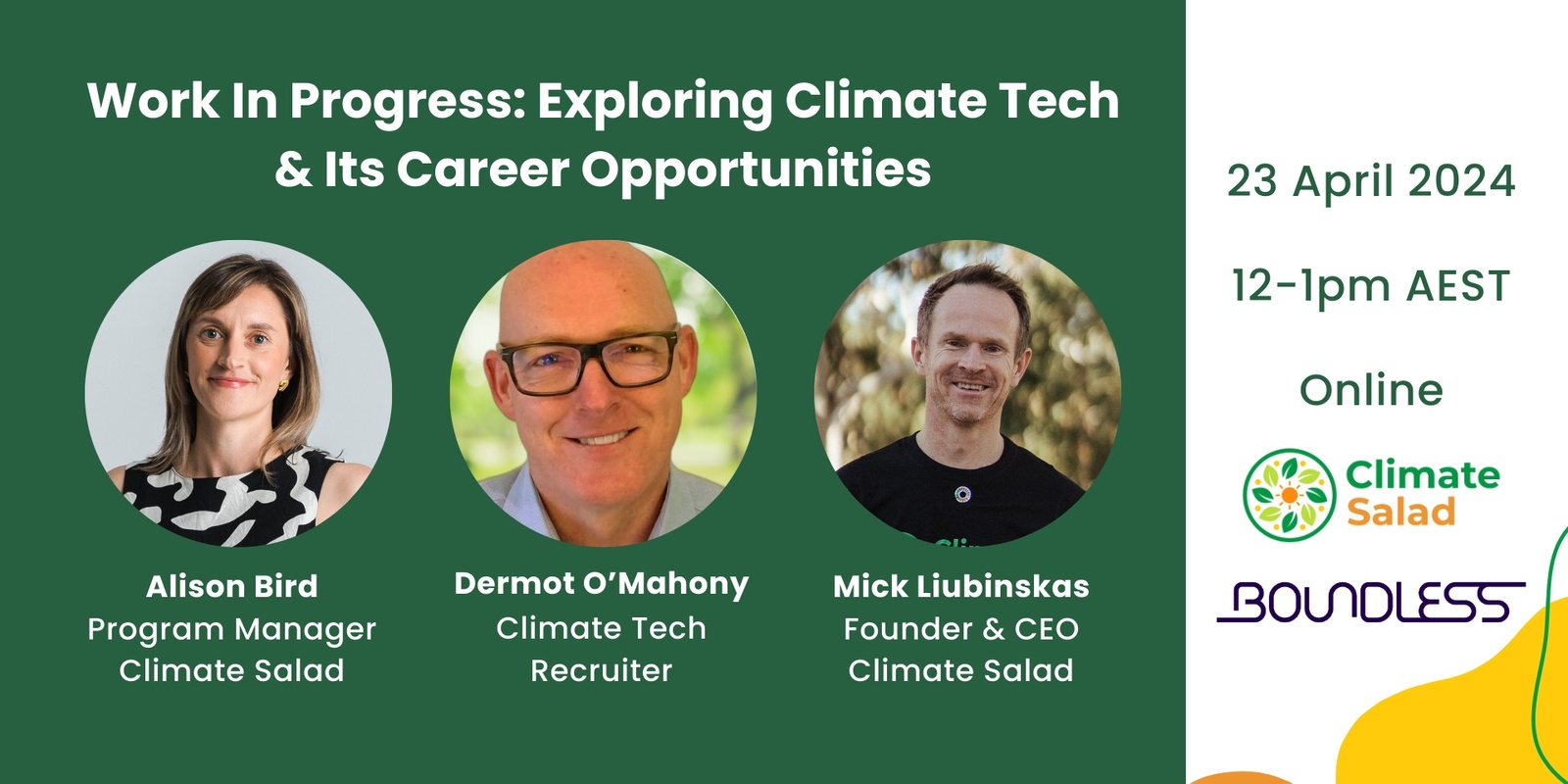 Banner image for Work In Progress: Exploring Climate Tech & Its Career Opportunities