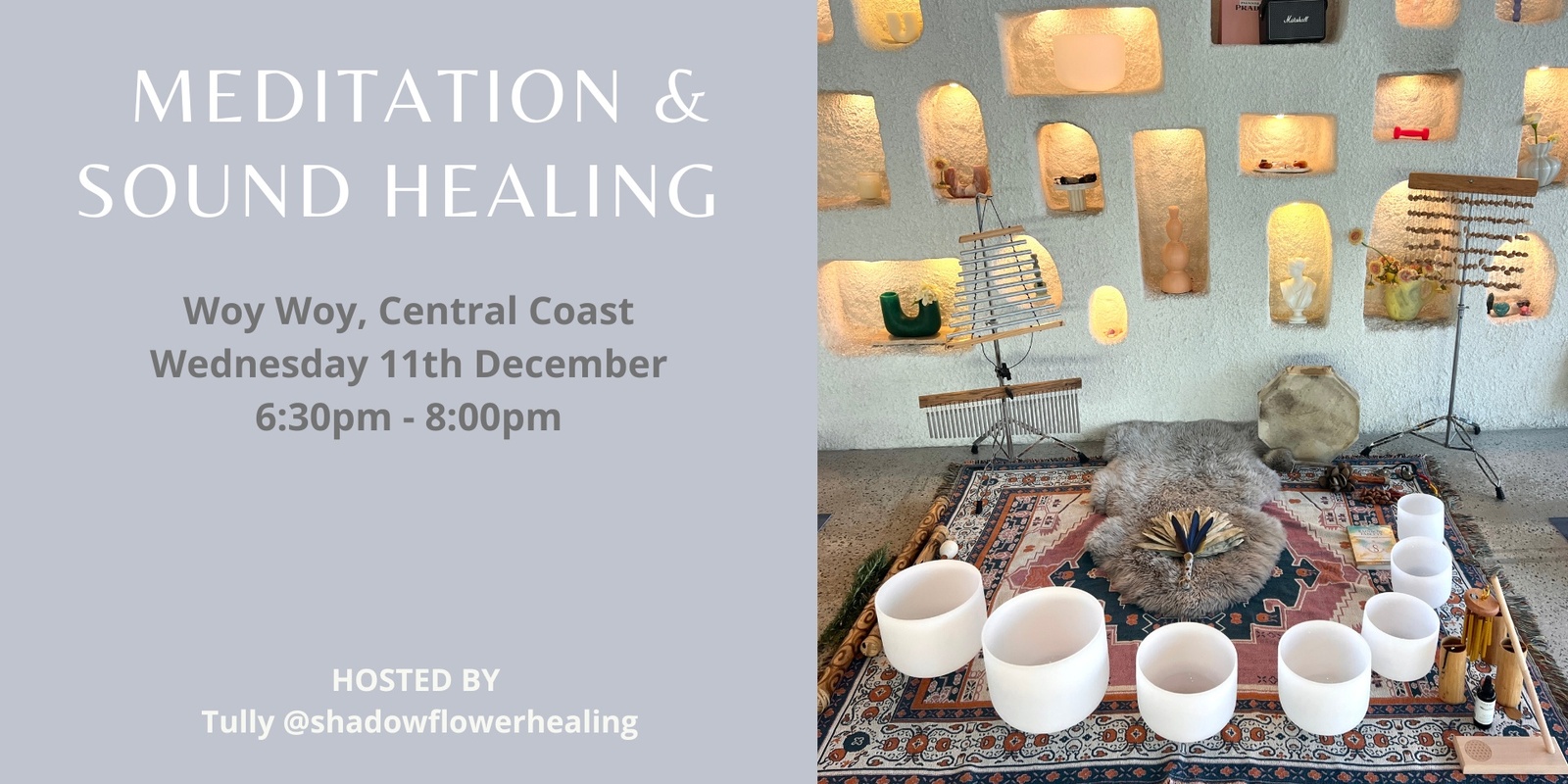 Banner image for Meditation & Sound Healing