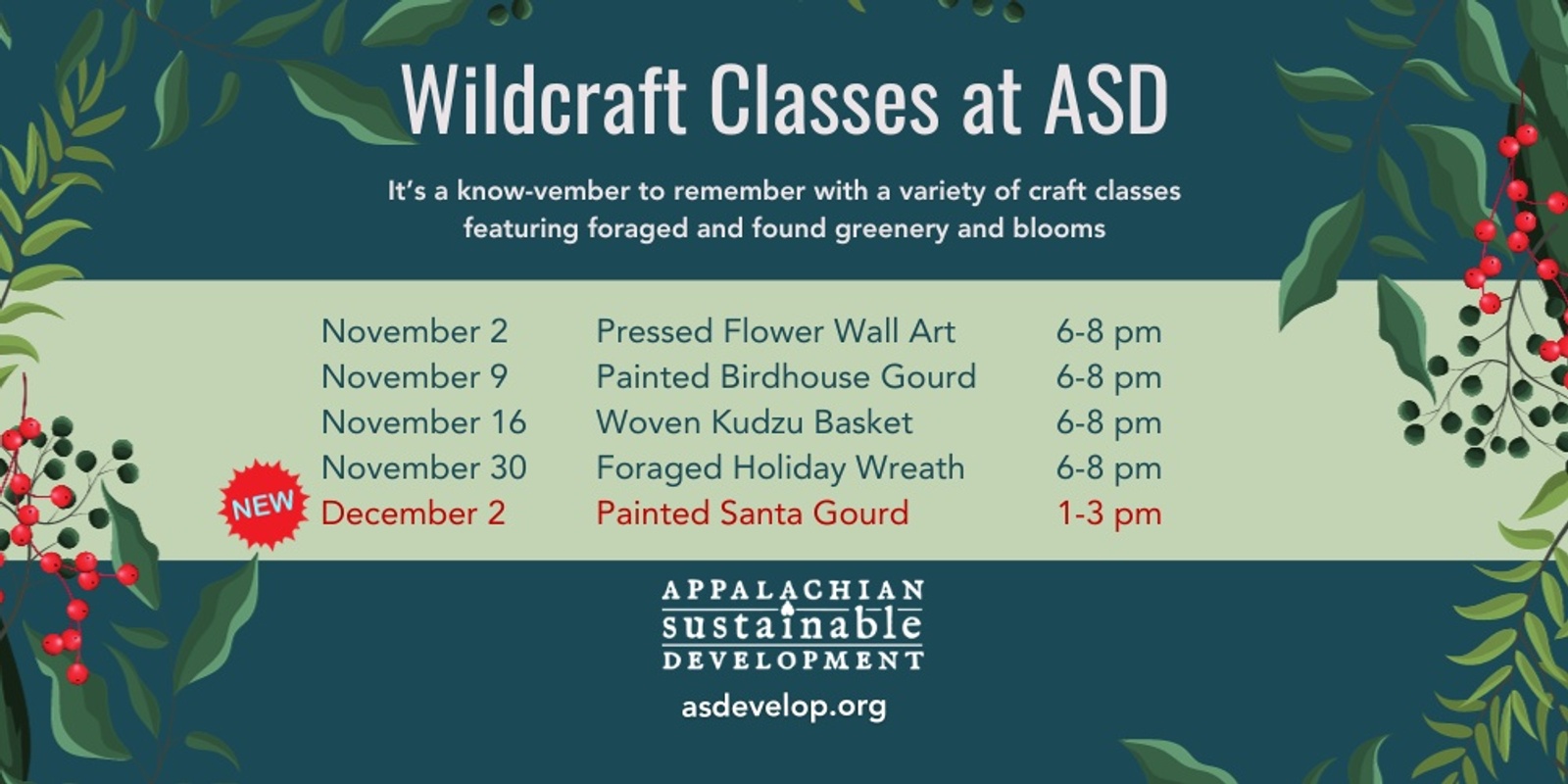 Banner image for Wildcraft Classes: Painted Santa Gourd