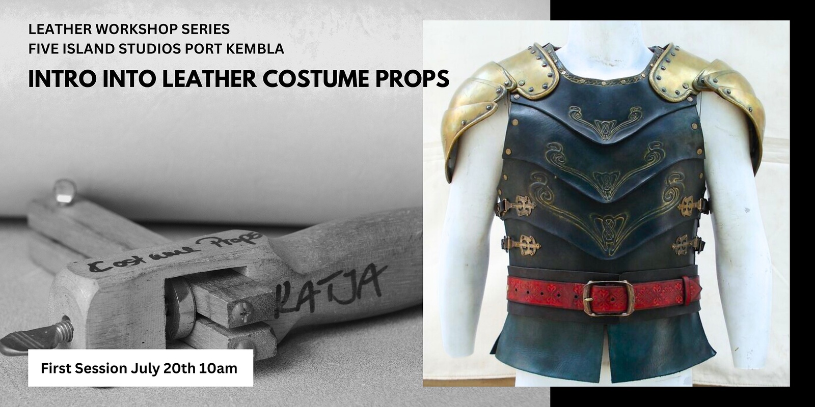 Banner image for Intro into Leather Costume Props in film/theatre and cosplay