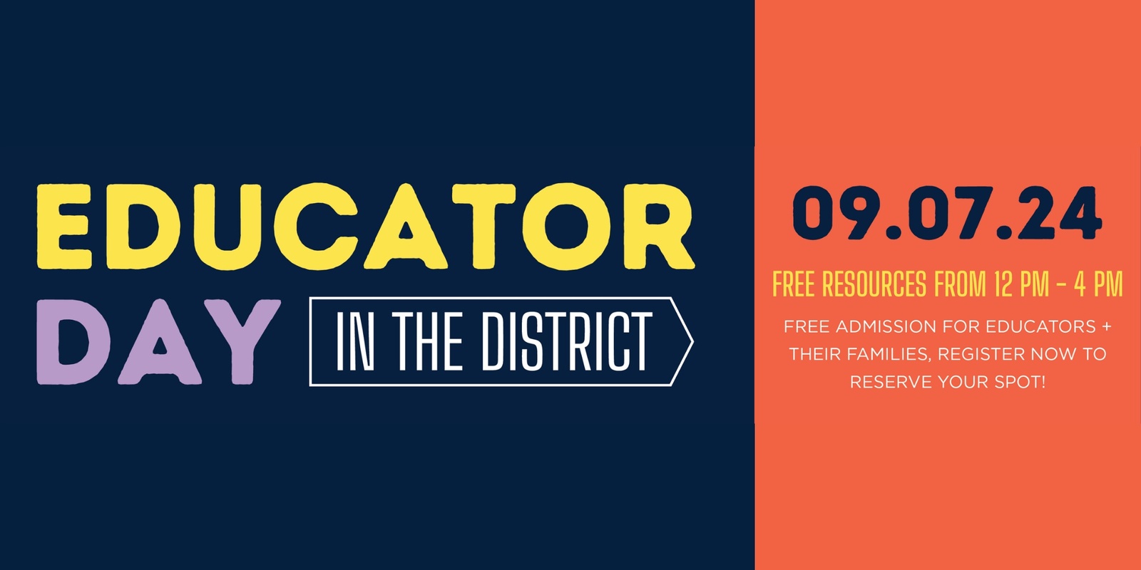 Banner image for Educator Day in the District