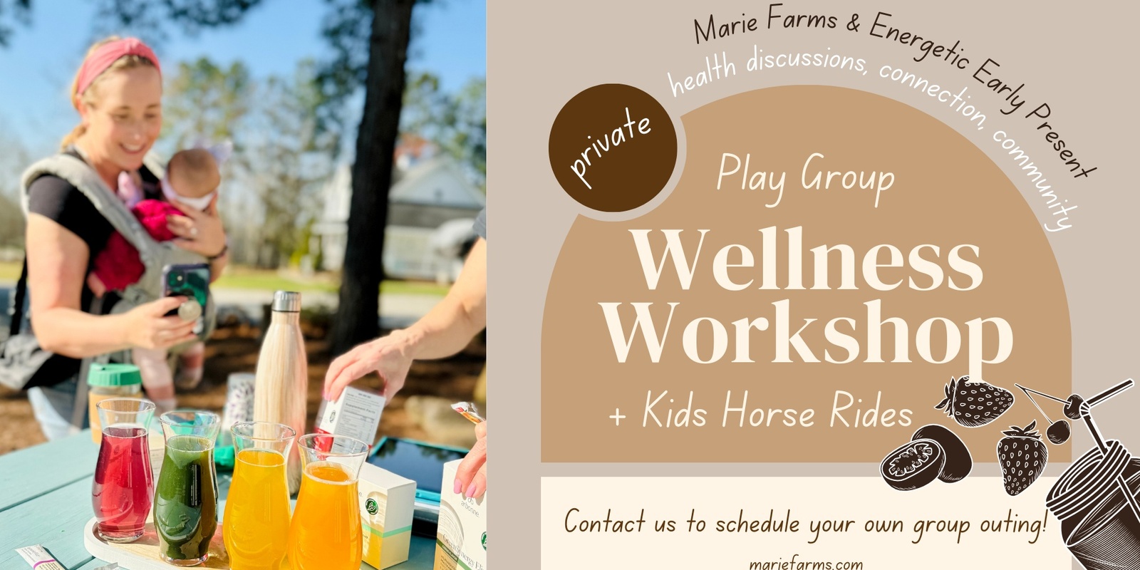 Banner image for Private Event - Wellness Workshop + Kids Horse Rides