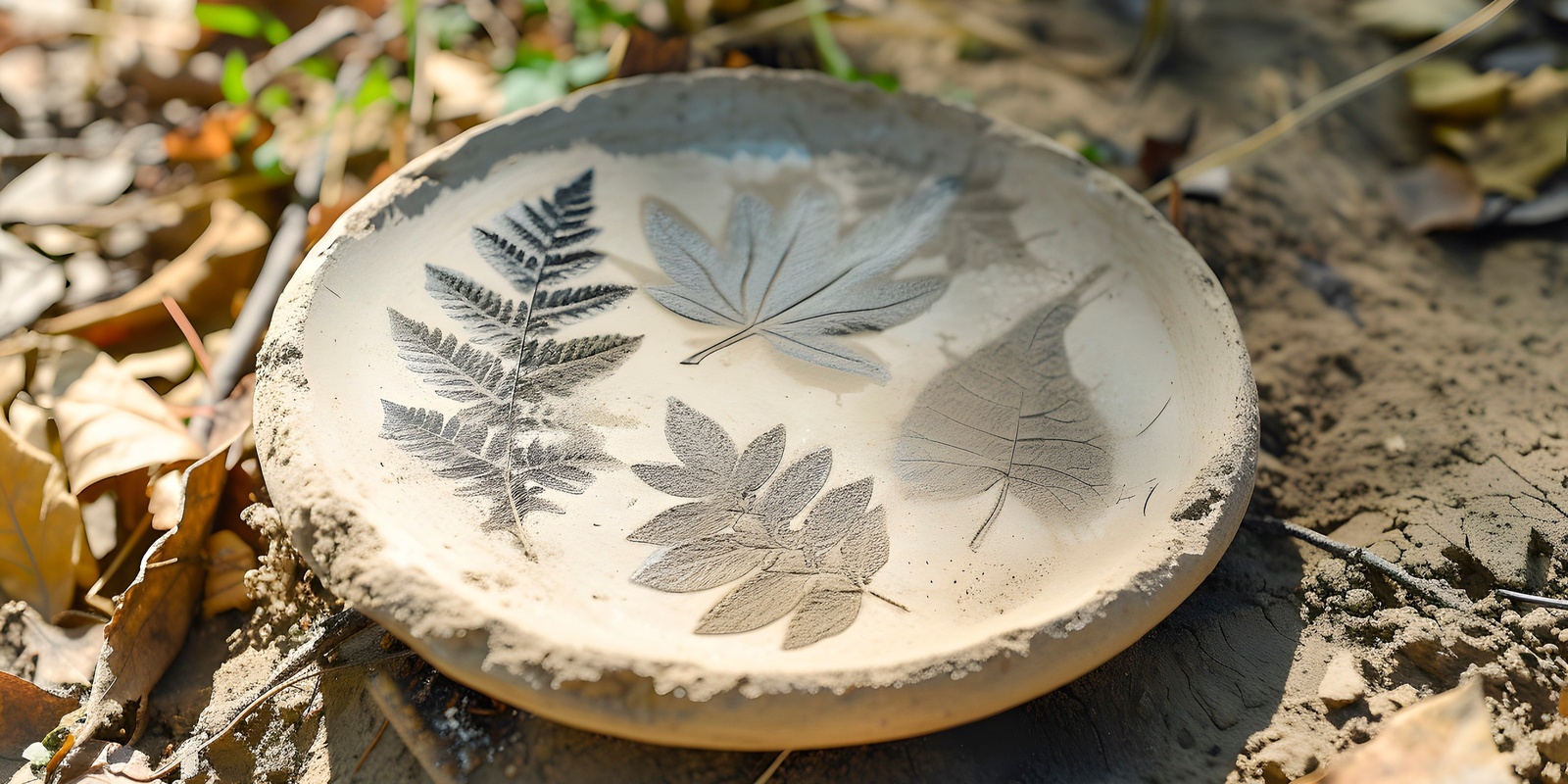Banner image for School Holidays // Air-dry clay leaf pressing