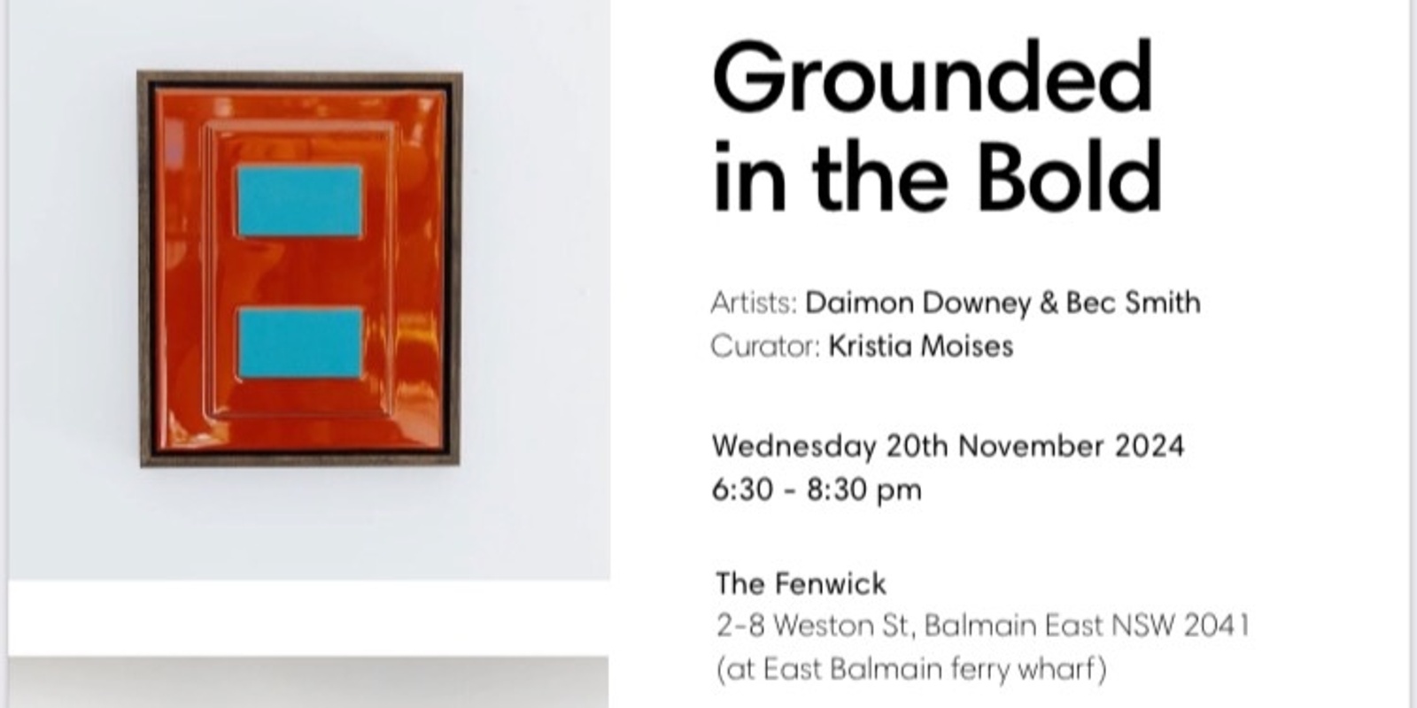 Banner image for Art exhibition: ‘Grounded in the Bold’