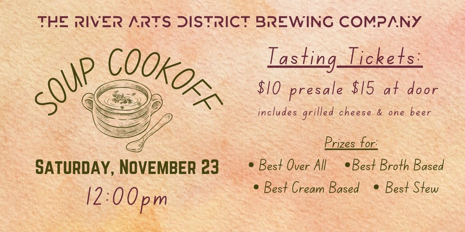 Banner image for The RAD Brew Co. Soup Cookoff