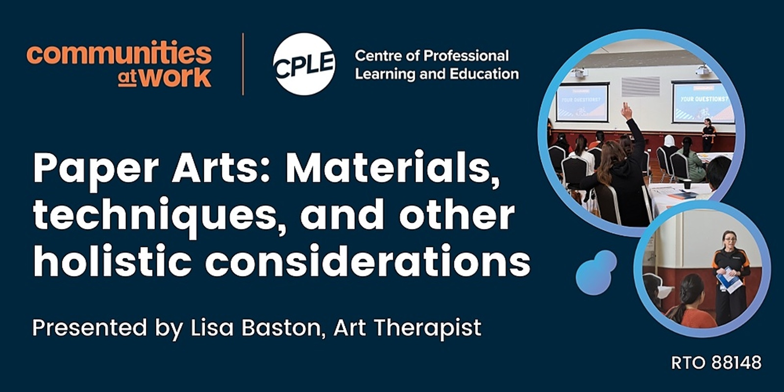 Banner image for Paper Arts: Materials, techniques, and other holistic considerations.
