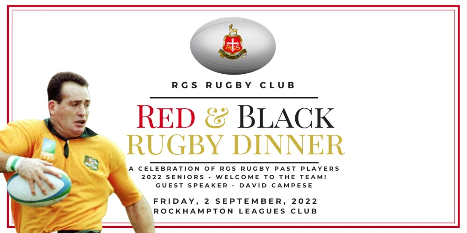 Banner image for Red & Black Rugby Dinner