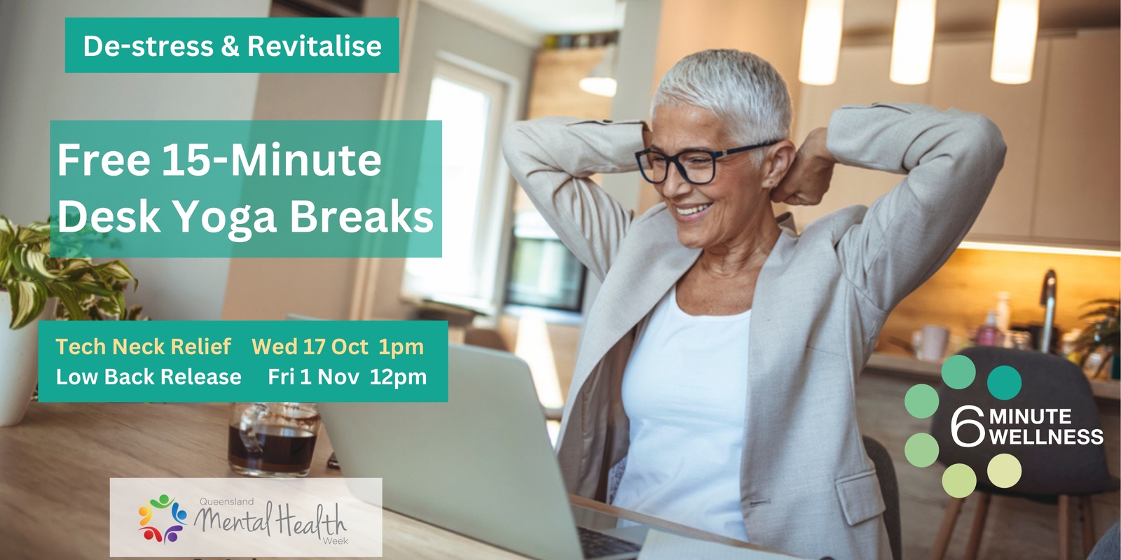 Banner image for 15-Minute Desk Yoga Break