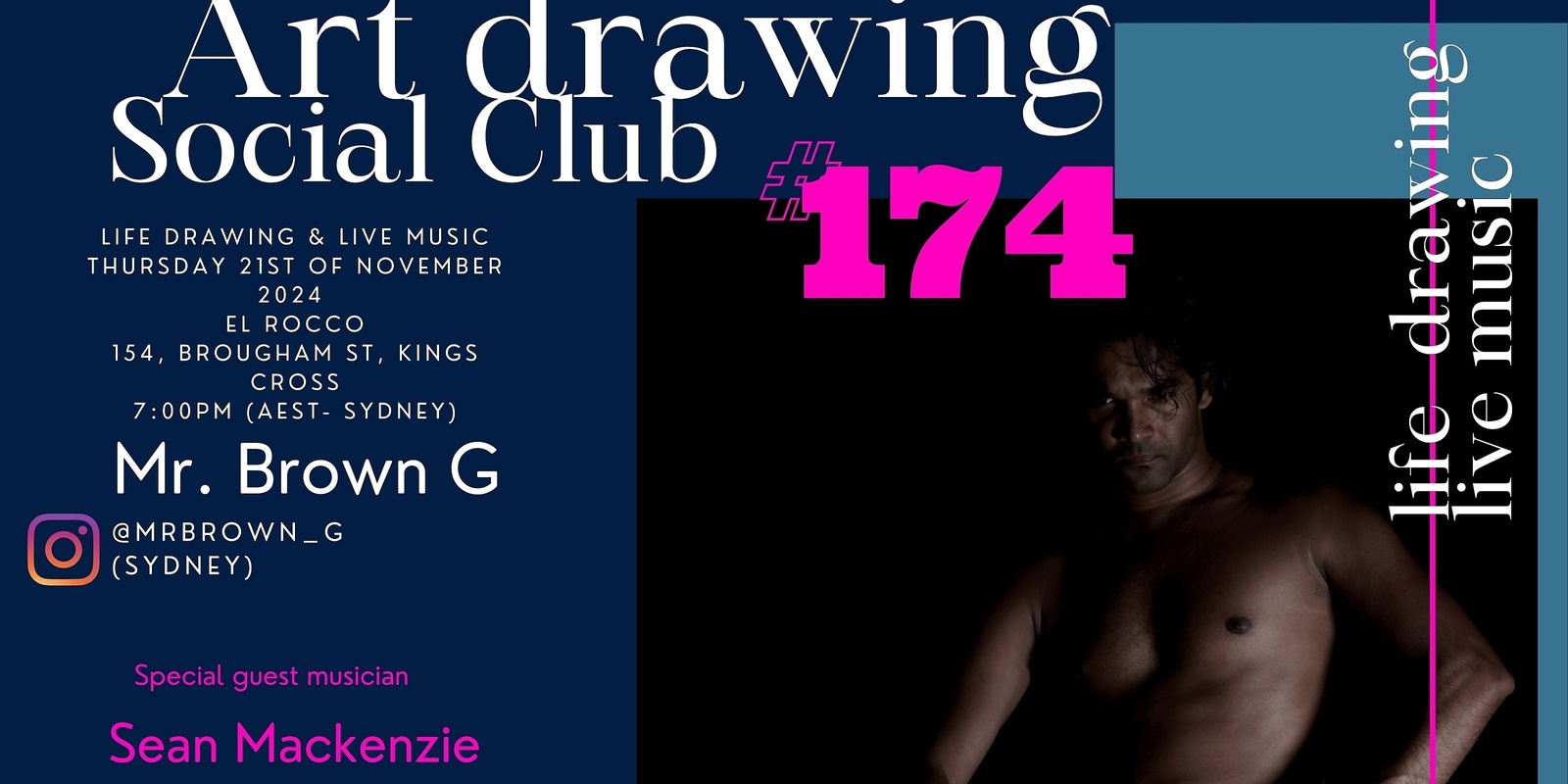 Banner image for Art Drawing Live Music Social Club #174