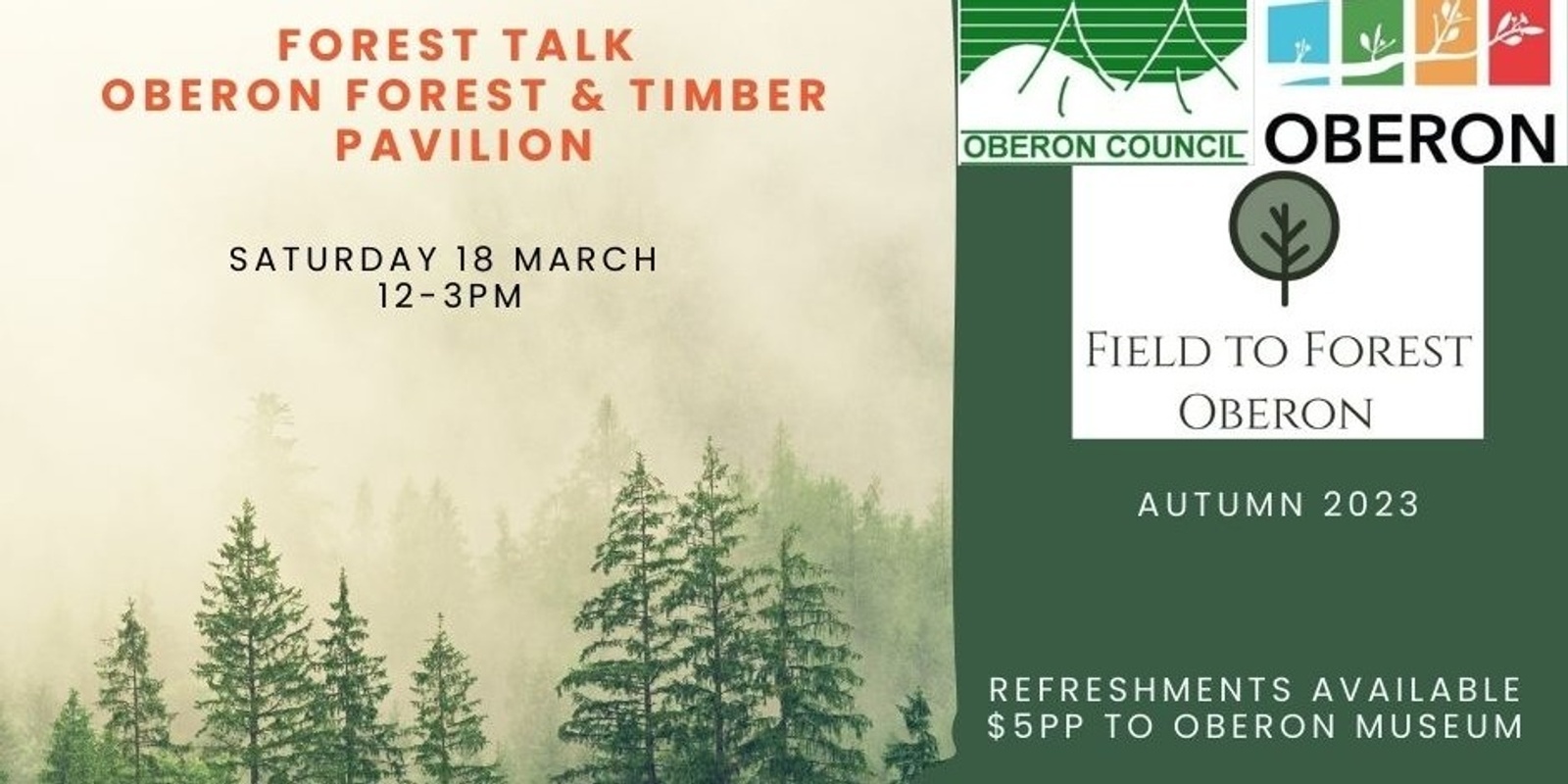 Banner image for Oberon Field to Forest - Forestry, Truffles, Mushrooms and Foraging Talk