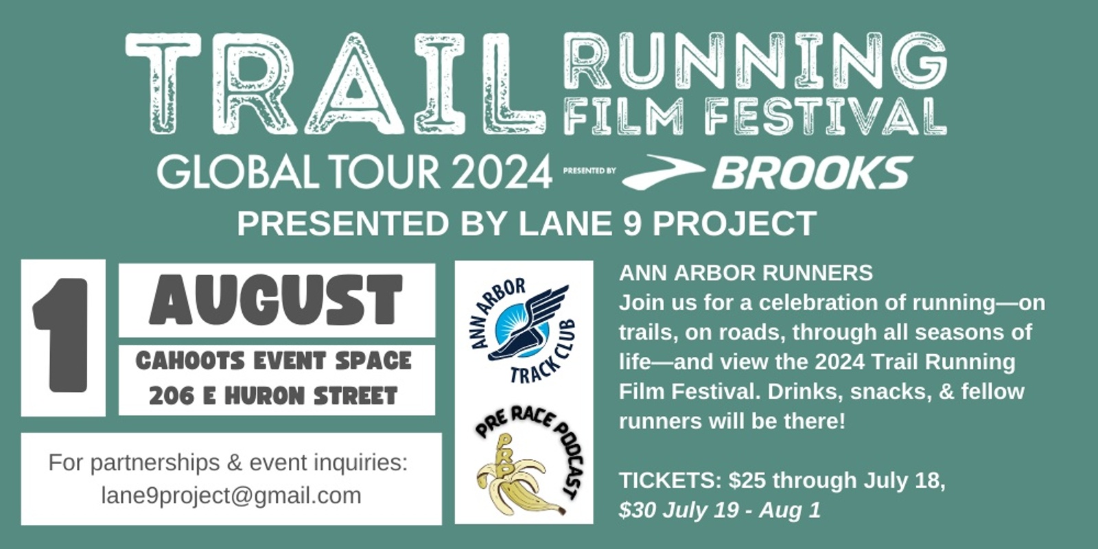 Banner image for Trail Running Film Festival Presented by Lane 9 Project