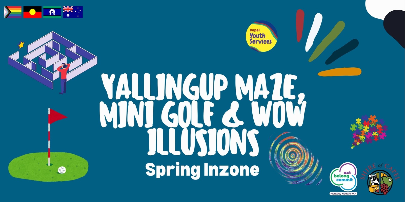 Banner image for Yallingup Maze, Mini Golf and Wow Illusions