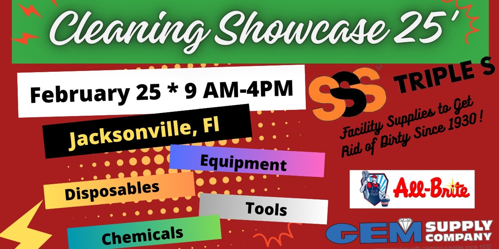 Banner image for Triple S Cleaning Showcase  * Jacksonville* 2/25/25