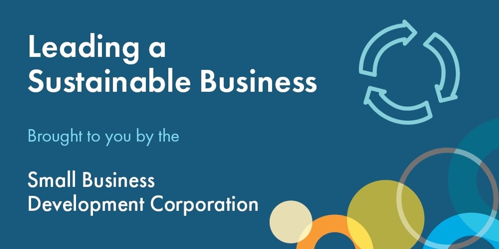 Banner image for Leading a Sustainable Business