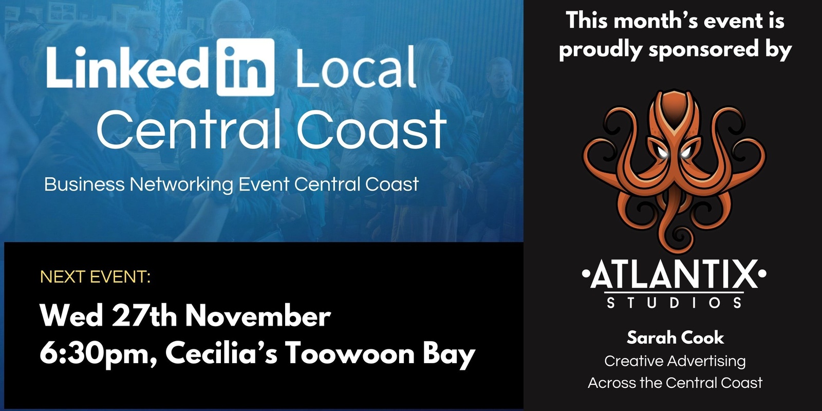 Banner image for LinkedInLocal Central Coast - Wed Nov 27th, 2024