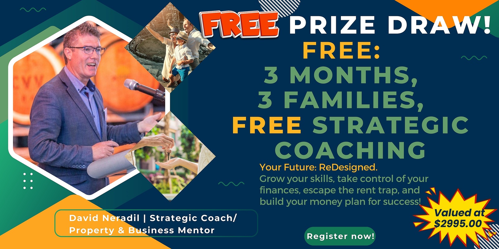 Banner image for FREE 3 Months, 3 Families - FREE Strategic Coaching 