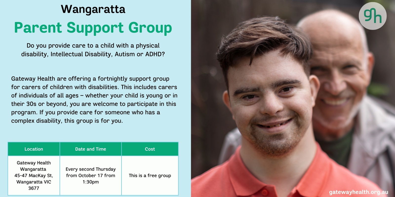 Banner image for Parent Support Group | Wangaratta