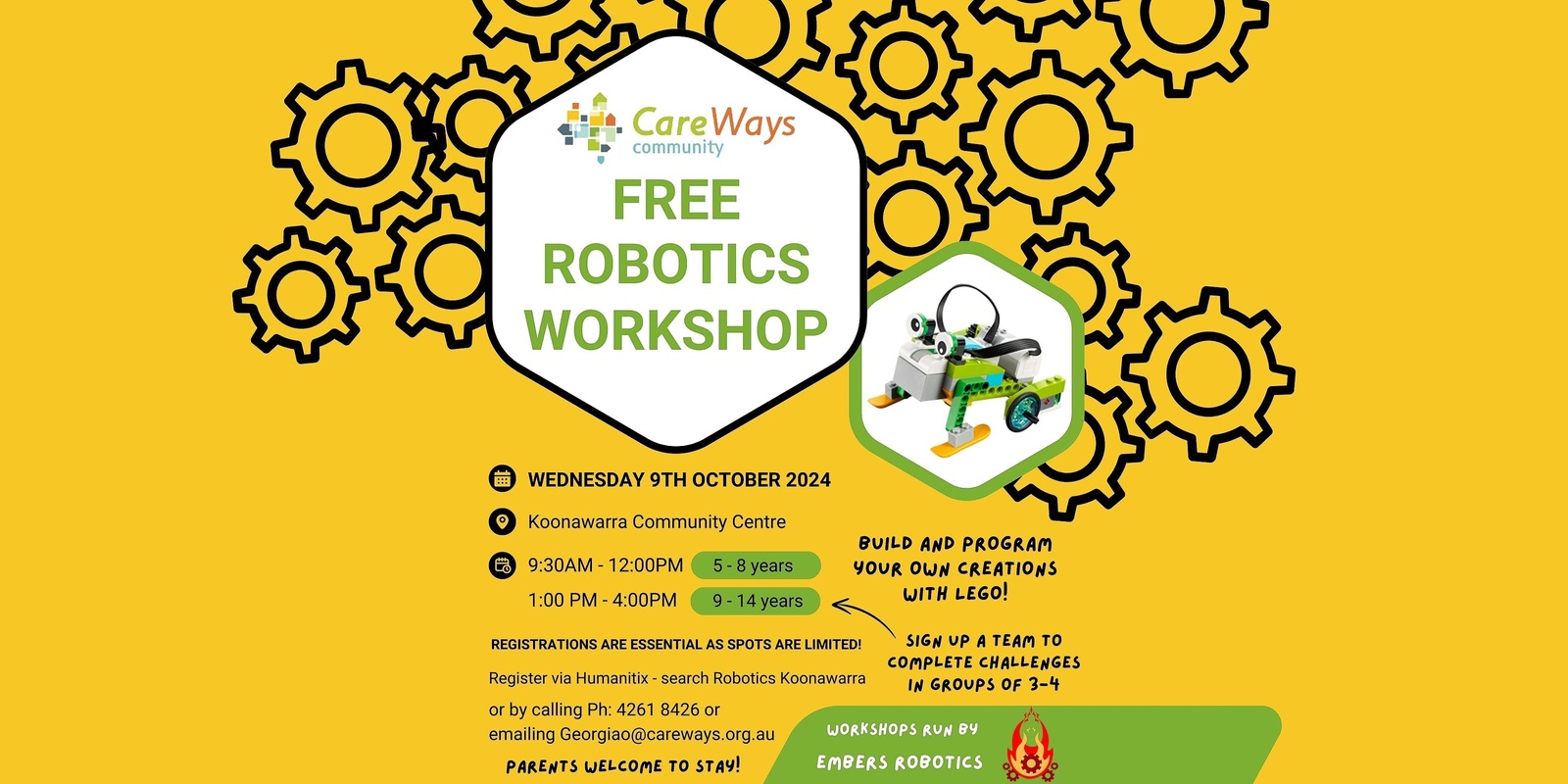 Banner image for Ages 9-14 Free Team Robotics Challenge at Koonawarra Community Centre 