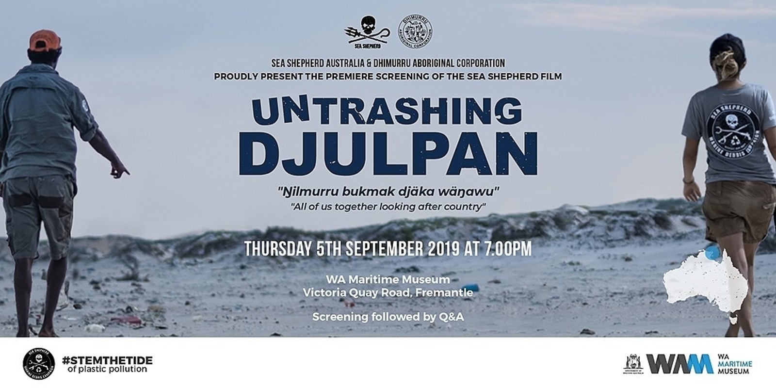 Banner image for Untrashing Djulpan Perth Film Premiere - a film by Sea Shepherd Australia