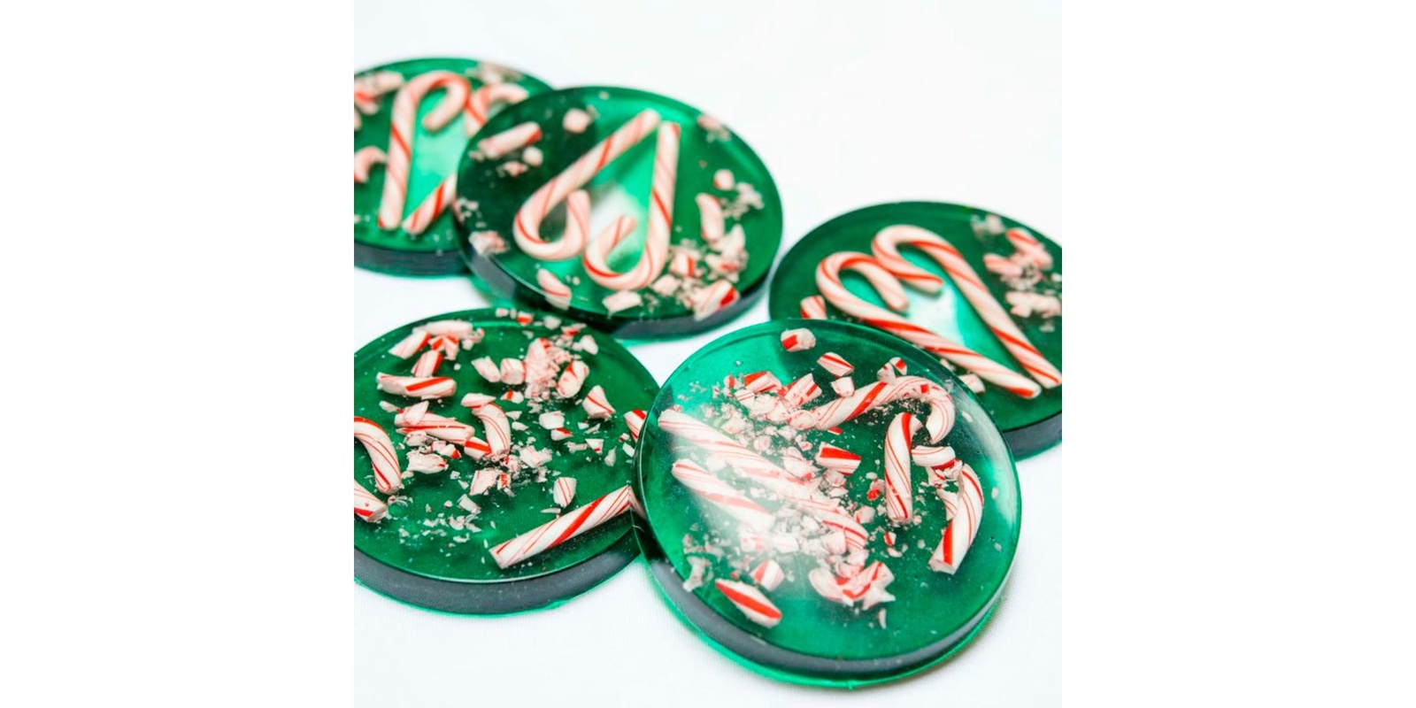 Banner image for Resin Series: Candy Cane Coasters