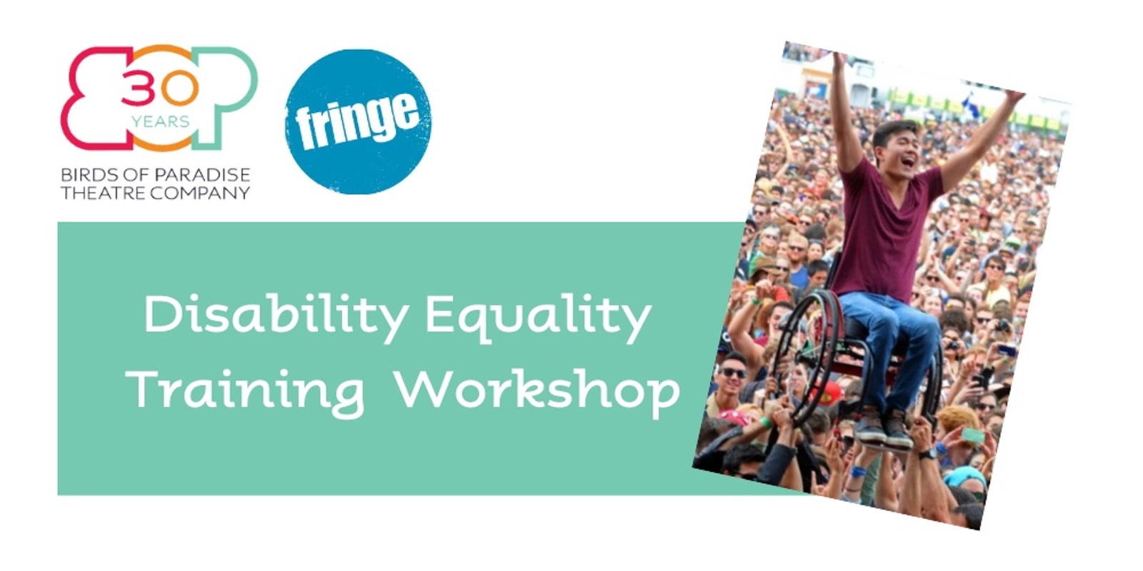 Banner image for Disability Equality Training Workshop from Birds of Paradise Theatre Company 