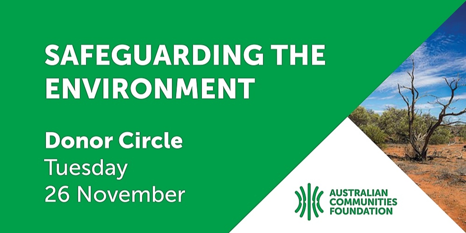 Banner image for Safeguarding the Environment Donor Circle 26 November