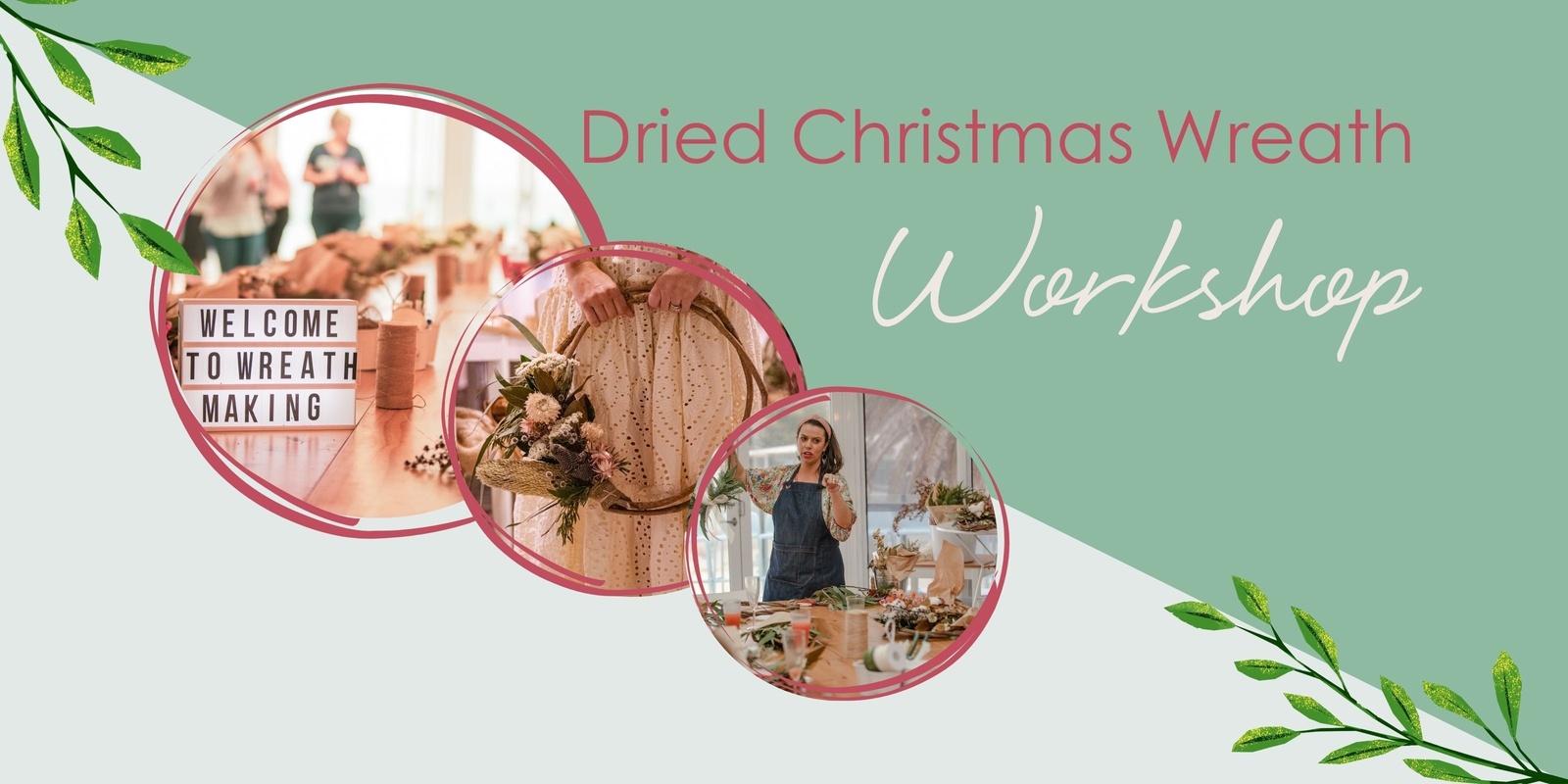 Banner image for Christmas Wreath Workshop (dried)