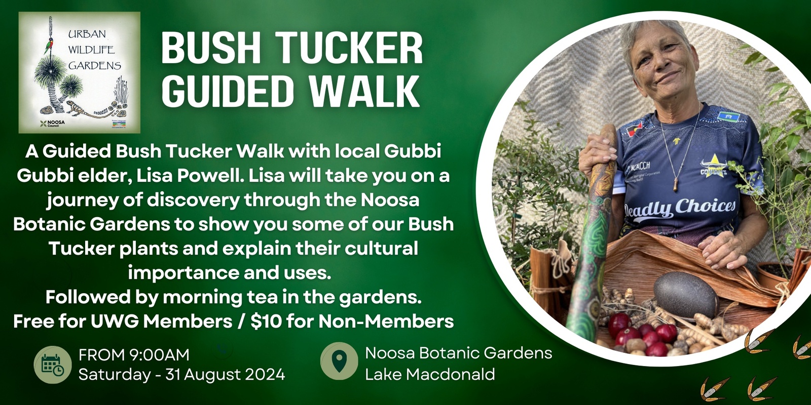 Banner image for August Workshop: Bush Tucker Guided Walk