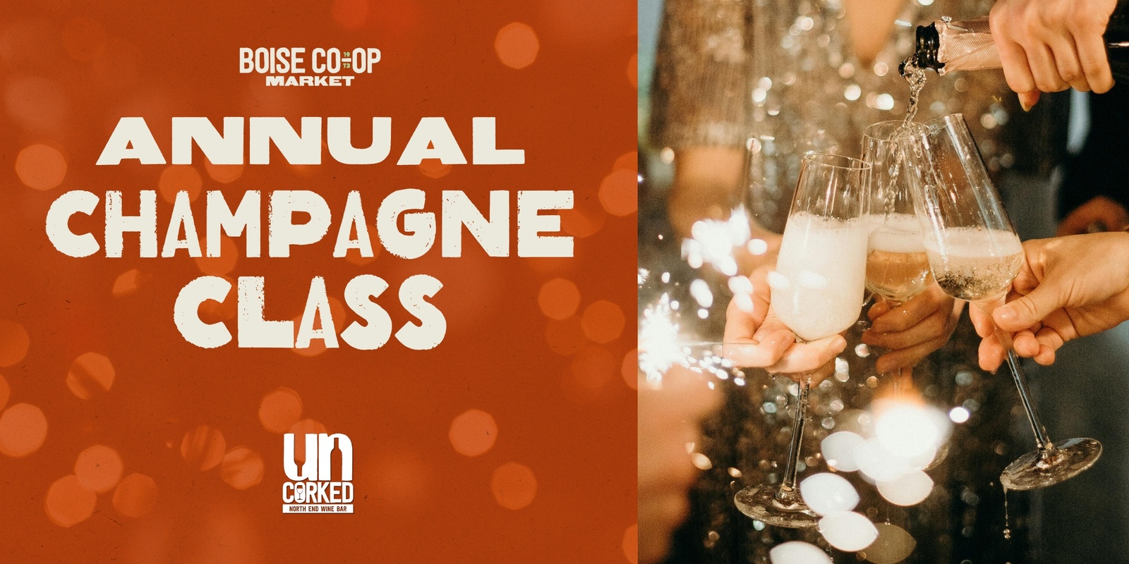 Banner image for Annual Champagne Class Friday Evening at UnCorked Wine Bar