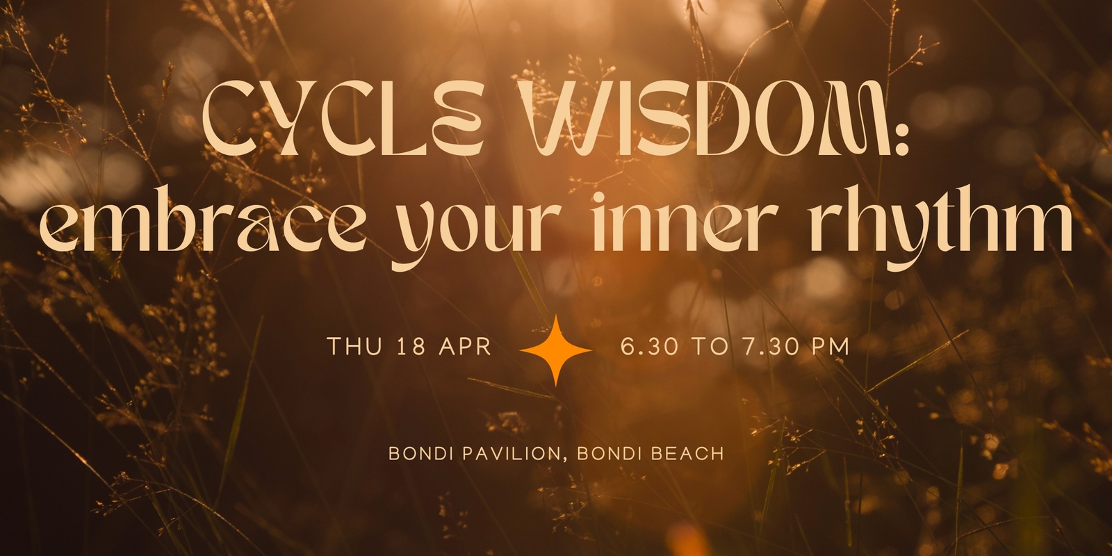 Banner image for Cycle Wisdom: embrace your inner rhythm