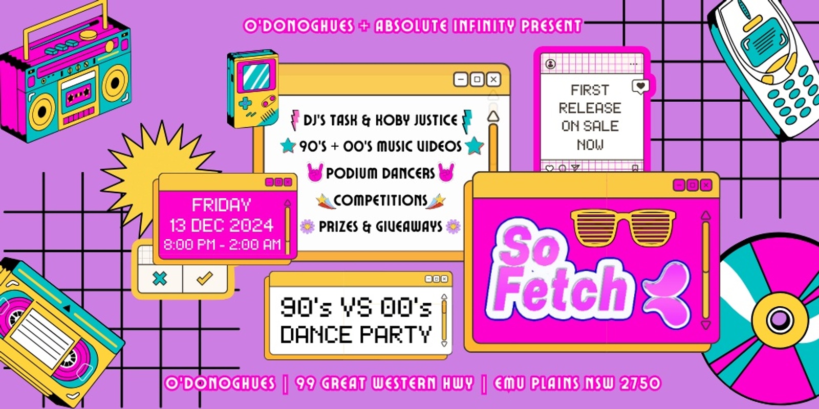 Banner image for So FETCH 00's Party at O'Donoghues