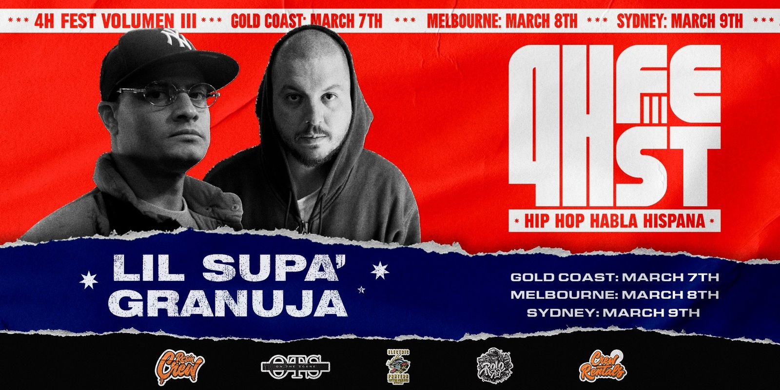 Banner image for 4H FEST VOL III: HIP HOP HABLA HISPANA - GOLD COAST