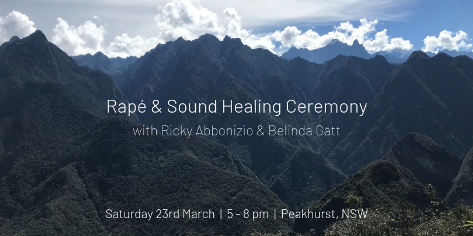 Banner image for Rapé & Sound Healing Ceremony