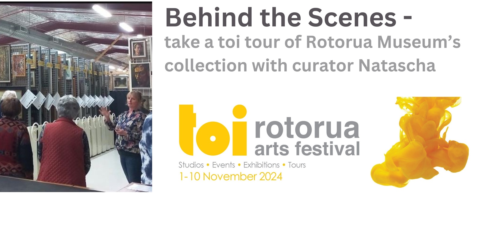 Banner image for Behind the Scenes - open the door on Rotorua Museum's fine arts & photography