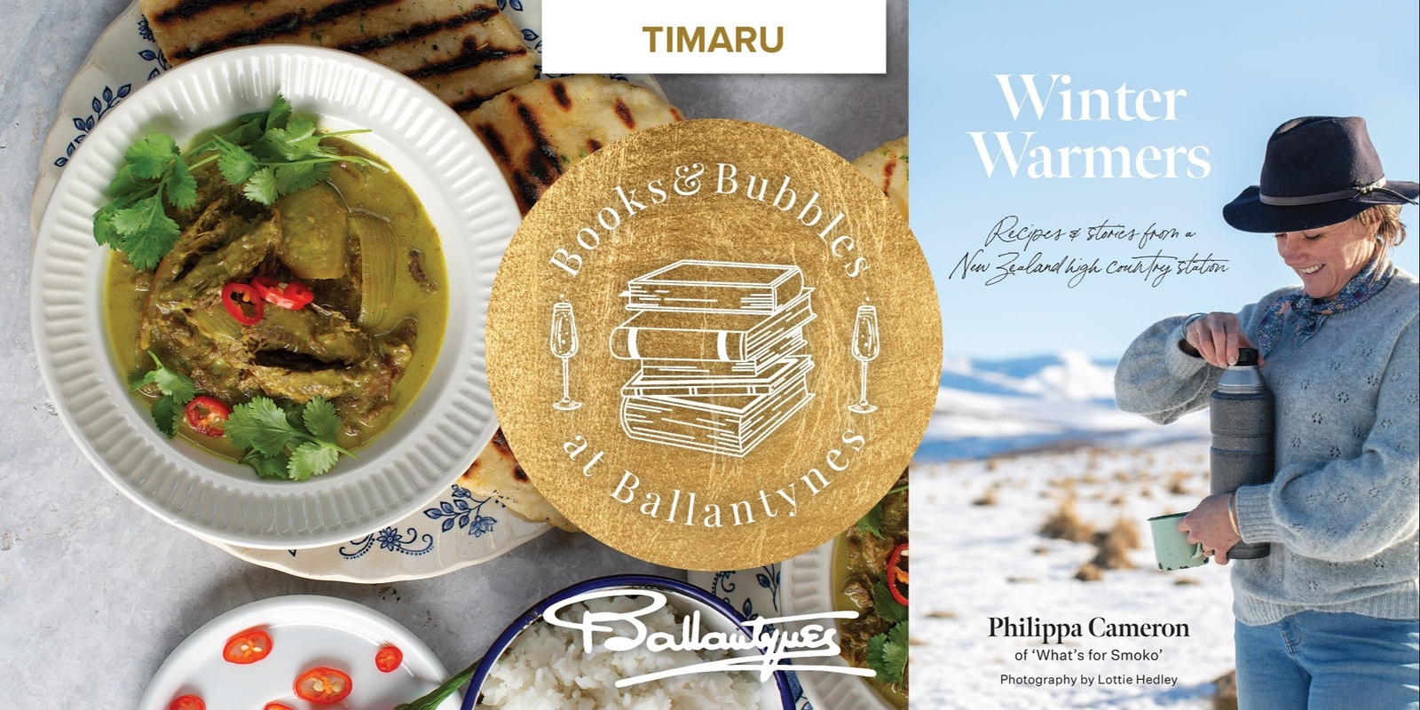Banner image for Books & Bubbles with Philippa Cameron at Ballantynes Timaru