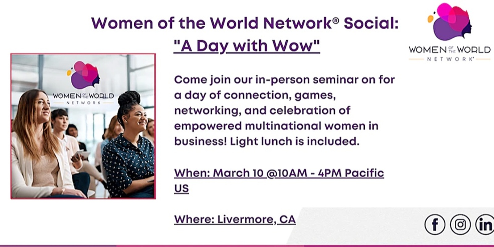 Banner image for A Day with Women of the World Network 