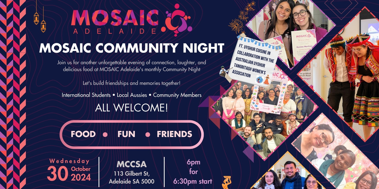 Banner image for MOSAIC Community Night - October 2024