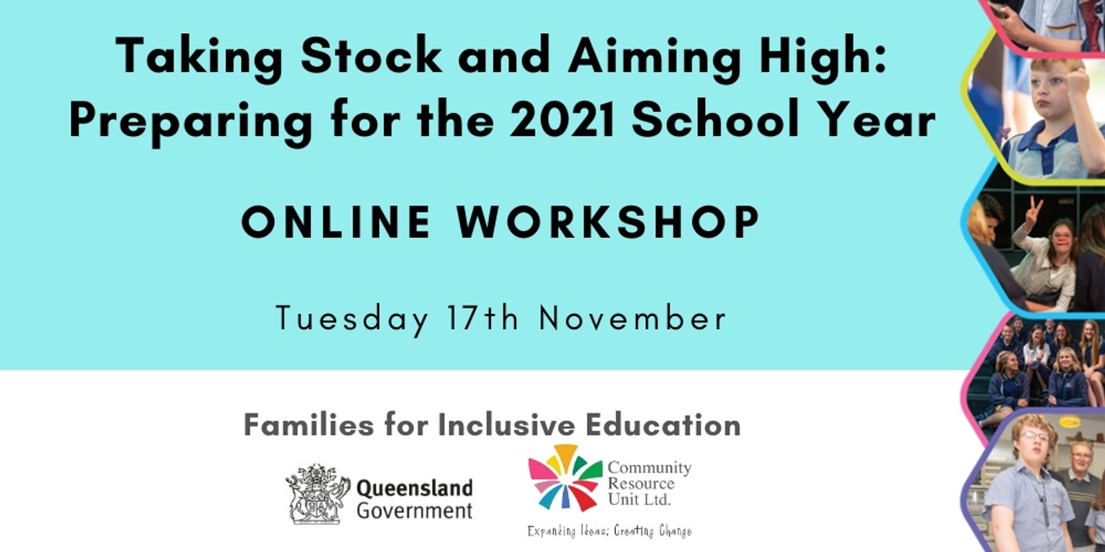 Banner image for Taking Stock and Aiming High: Preparing for the 2021 School Year - ONLINE WORKSHOP (Evening)