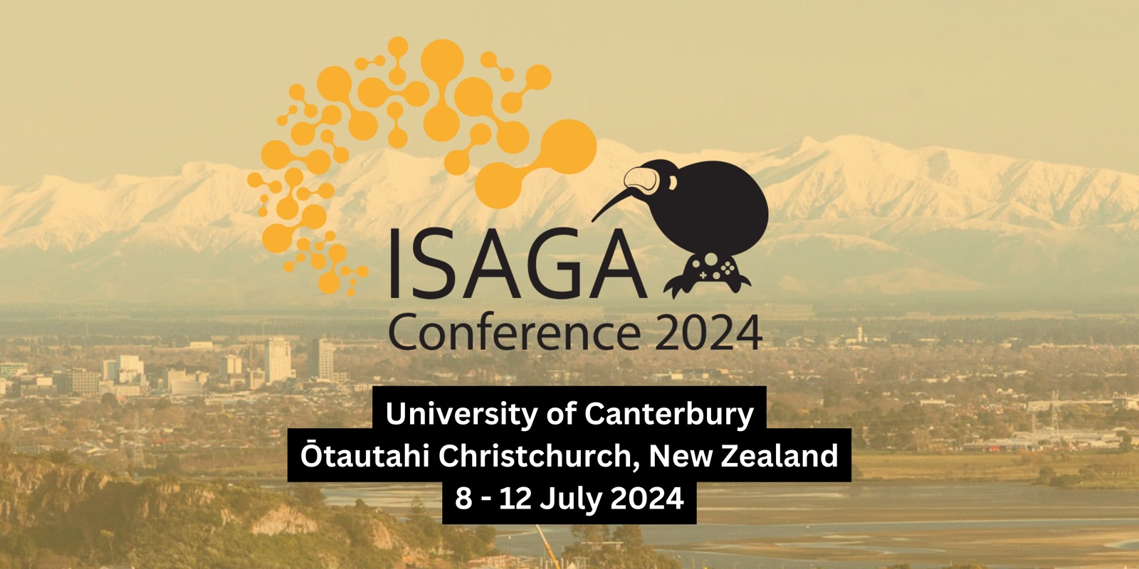 Banner image for ISAGA 2024 Conference, Christchurch NZ