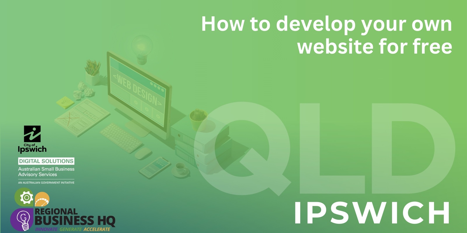 Banner image for How to develop your own website for free - Ipswich