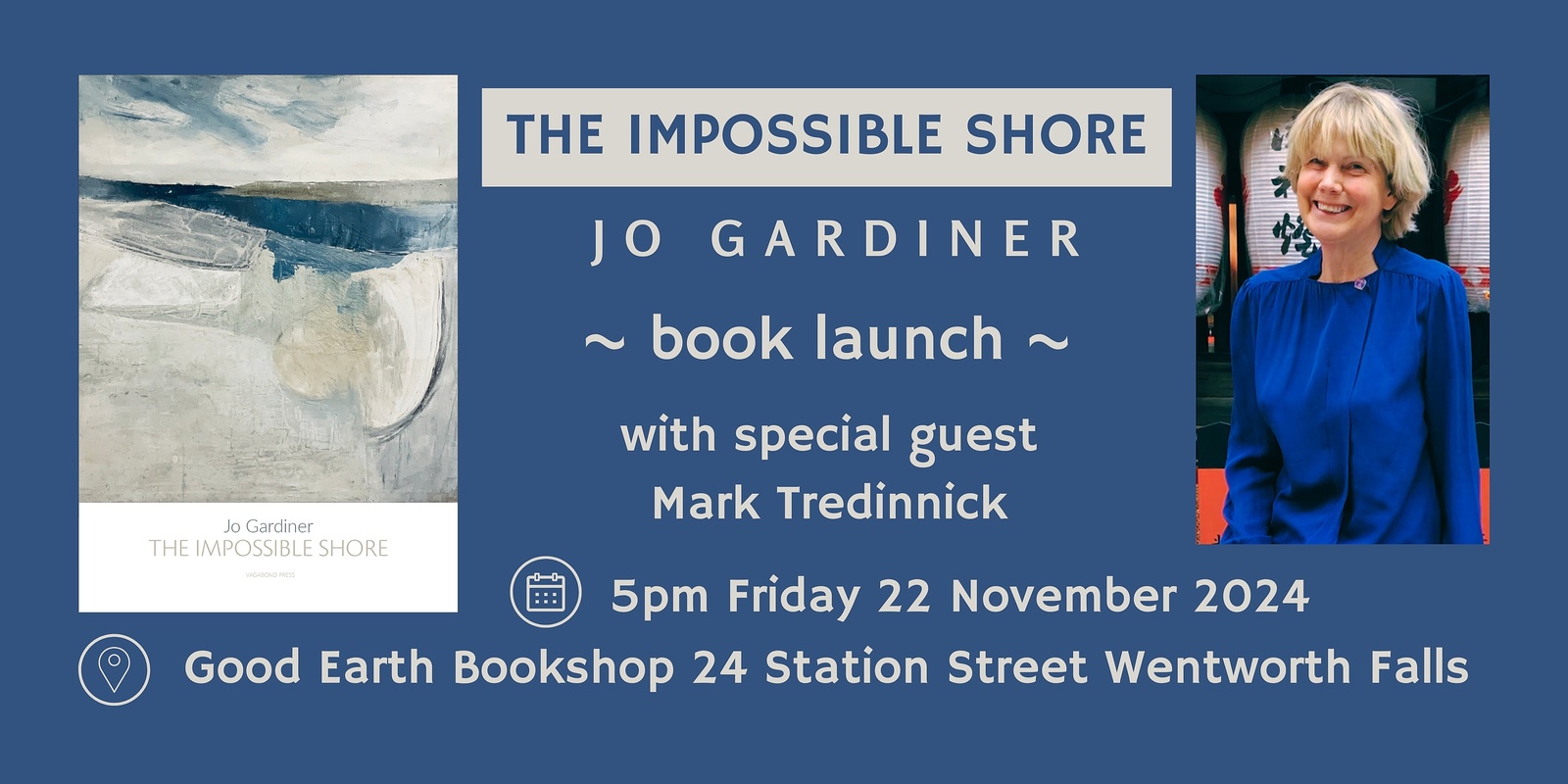 Banner image for Jo Gardiner - Book Launch - The Impossible Shore