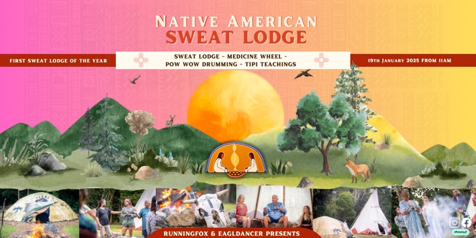 Banner image for Runningfox & EagleDancer's Native American Sweat Lodge January 2025