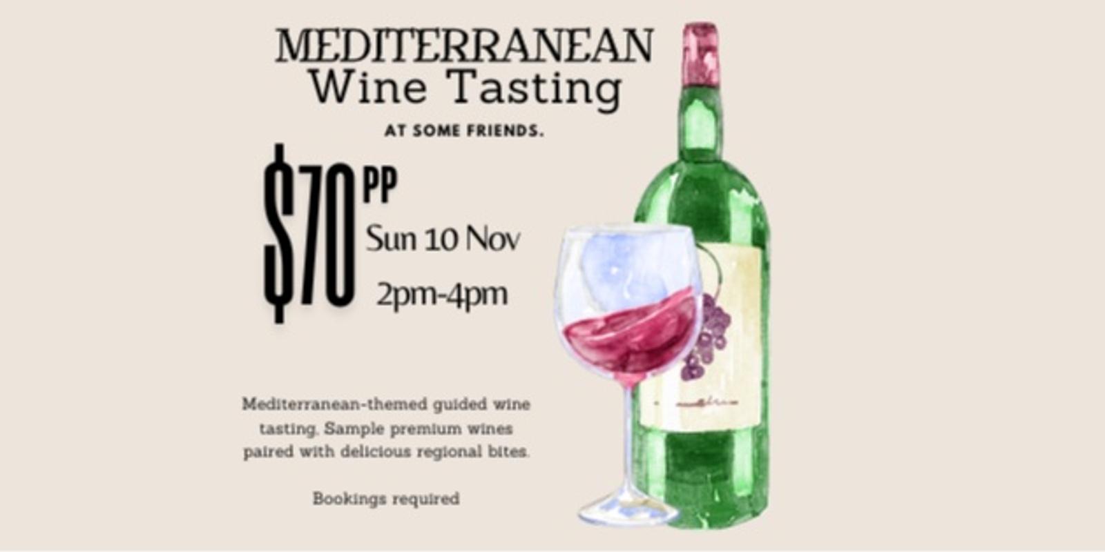 Banner image for Mediterranean-Themed Wine Tasting