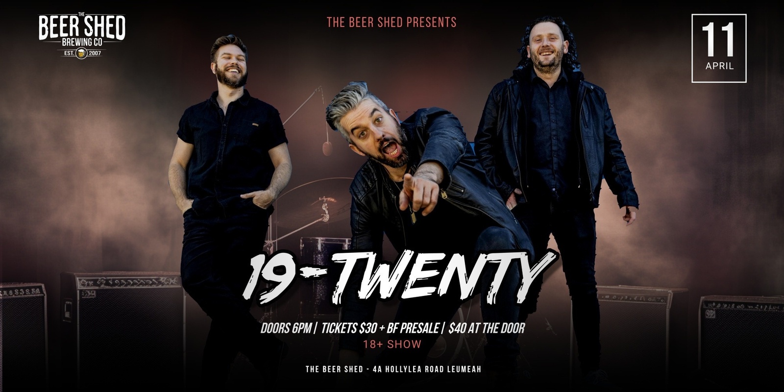 Banner image for 19 Twenty Live at The Beer Shed