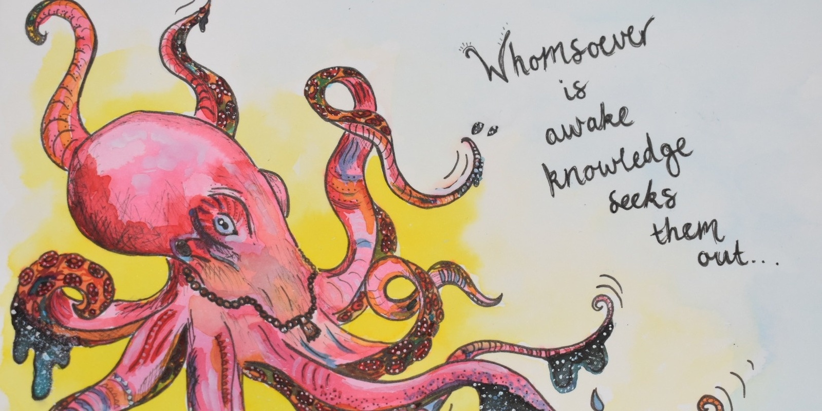 Banner image for SOCIAL EVENT - Octopus Meditation God solo art exhibition by Lauren Hart